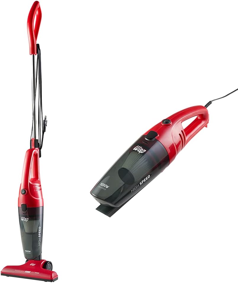 Aspirador de pó da marca WAP modelo High Speed na cor vermelho.